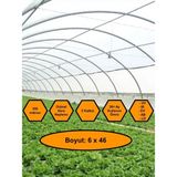 NetBazaars Sera Naylonu, 36 Aylık, 5 Katkılı, 350 Micron 6X46 Şeffaf Sera Örtüsü, Uv Dayanımlı, Ir, Ev, Ab, Ld