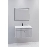 Netdeko Alice 80 Cm Banyo Dolabı Lvn Aynalı - Boy Dolap Hariç Beyaz