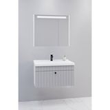 Netdeko Alice 80 Cm Banyo Dolabı Npl Aynalı - Boy Dolap Hariç Beyaz
