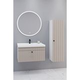 Netdeko Alice 80 Cm Banyo Dolabı Orz Aynalı - Boy Dolap Dahil Beyaz