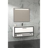 Netdeko Asya 100 Cm Banyo Dolabı - Boy Dolap Hariç Beyaz