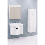 Netdeko Avien 65 Cm Banyo Dolabı Npl Aynalı - Boy Dolap Dahil Beyaz