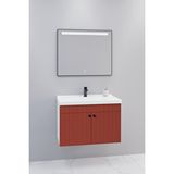 Netdeko Avien 80 Cm Banyo Dolabı Lvn Aynalı - Boy Dolap Hariç Beyaz