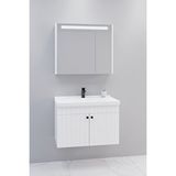 Netdeko Avien 80 Cm Banyo Dolabı Npl Aynalı - Boy Dolap Hariç Beyaz