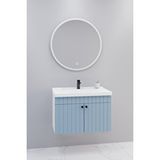 Netdeko Avien 80 Cm Banyo Dolabı Orz Aynalı - Boy Dolap Hariç Beyaz