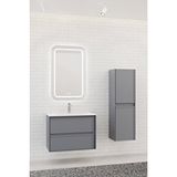 Netdeko Elisa 80 Cm Banyo Dolabı - Antrasit (boy Dolap Dahil)