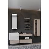 Netdeko Greta 160 Cm Banyo Dolabı - Krem ( Raf Modül Ve Boy Dolap Dahil)