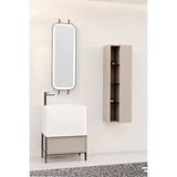 Netdeko Greta 65 Cm Banyo Dolabı - Krem (boy Dolap Dahil)