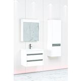 Netdeko Levante 65 Cm Beyaz Lavabolu Banyo Dolabı Npl Aynalı - Boy Dolap Dahil