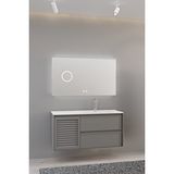 Netdeko Linze 120 Cm Banyo Dolabı - Antrasit