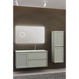 Netdeko Linze 120 Cm Banyo Dolabı - Nane Yeşili (boy Dolap Dahil)