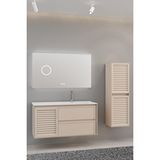 Netdeko Linze 120 Cm Banyo Dolabı - Vizon (boy Dolap Dahil)