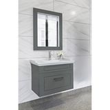 Netdeko Monaco 65 Cm Banyo Dolabı Antrasit - Boy Dolap Hariç