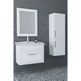 Netdeko Monaco 65 Cm Banyo Dolabı Beyaz - Boy Dolap Dahil