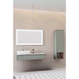 Netdeko Parma 120 Cm Banyo Dolabı - Nane Yeşili / Kaman Ceviz (boy Dolap Dahil)