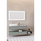 Netdeko Parma 120 Cm Banyo Dolabı - Nane Yeşili / Kaman Ceviz (çekmeceli Alt Modül Dahil)