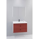 Netdeko Petit 80 Cm Banyo Dolabı Bgn Aynalı - Boy Dolap Hariç Beyaz