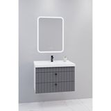 Netdeko Petit 80 Cm Banyo Dolabı Cmr Aynalı - Boy Dolap Hariç Beyaz