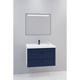 Netdeko Petit 80 Cm Banyo Dolabı Lvn Aynalı - Boy Dolap Hariç Beyaz