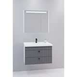 Netdeko Petit 80 Cm Banyo Dolabı Npl Aynalı - Boy Dolap Hariç Beyaz