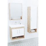 Netdeko Samba 60 Cm Banyo Dolabı - Boy Dolap Dahil Dorado / Beyaz