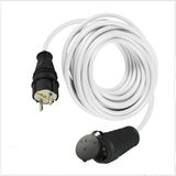 Netelectrical Kauçuk Tekli Topraklı Ara Uzatma Kablosu 15 Metre 3x2,5 Mm² Ttr Kalın Beyaz Kablolu