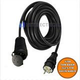 Netelectrical Kauçuk Tekli Topraklı Ara Uzatma Kablosu 75 Metre 3x2,5 Mm² Ttr Kalın Siyah Kablolu