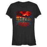 Netflix Stranger Things Where It Began Kadın Bisiklet Yaka T-shirt, Siyah, M