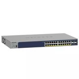 Netgear 28 Bağlantı Noktalı Poe Gigabit Ethernet Akıllı Anahtar (Gs728tp): Yönetilen, İsteğe Bağlı Insight Bulut Yönetimi, 190 W'ta 24 Poe+, 4 1G Sfp, Masaüstü Veya Raf Montajı
