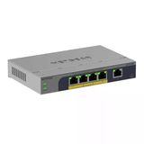 Netgear 5 Bağlantı Noktalı Gigabit Ethernet Poe+ Kolay Akıllı Yönetilebilir Anahtar - 4 63W Poe+ Bağlantı Noktalı, Fansız, Masaüstü Veya Duvara Montajlı (Gs105ep)