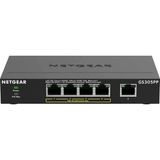 Netgear Gs305pp Poe Anahtarı 4 Bağlantı Noktalı Gigabit Ethernet Lan Anahtarı Poe+ 83W (5 Bağlantı Noktalı Tak Ve Çalıştır Ağ Anahtarı P