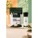 NETGURME Only Doğal Kaynak Tuzu Seti 610 g (500 g Sofrada Öğütme Doğal Kaynak Tuzu + 110 g Değirmenli Tuzluk)