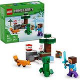 Nether Lav Savaşı 21266 Çocuklar Için Alex Figürü Yaratıklar Wither Skeleton Kılıç ve Dön - Çok Renkli