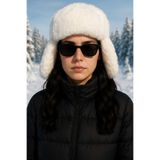 Netodak Kadın Suni Kürk Ushanka Peluş Şapka – Siyah & Krem & Beyaz Renk Klipsli Pilot Şapka Bere Seçenekleri