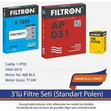Netparset Volkswagen Caddy 1.9tdı 2004-2010 Filtron 3'lü Filtre Seti-Bjb-Bls