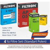 Netparset Volkswagen Caddy 1.9tdı 2004-2010 Filtron 4'lü Filtre Seti-Bjb-Bls