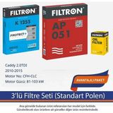 Netparset Volkswagen Caddy 2.0tdı 2010-2015 Filtron 3'lü Filtre Seti-Cfh-Clc