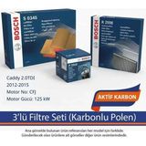 Netparset Volkswagen Caddy 2.0tdı 2012-2015 Bosch 3'lü Filtre Seti (Karbonlu Polen)-Cfj