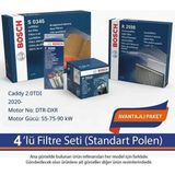 Netparset Volkswagen Caddy 2.0tdı 2020- Bosch 4'lü Filtre Seti-Dtr-Dxr
