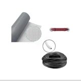 Netpen 3'Lü Sineklik Seti 500X120 Cm Tül, 18 Mt. Siyah Conta, Fitil Çekme Aparatı 500X120 Cm