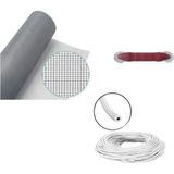 Netpen 3'lü Sineklik Seti 700x100 Cm Tül, 22 Mt. Beyaz Conta, Fitil Çekme Aparatı