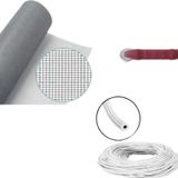 Netpen 3'lü Sineklik Seti 700x120 Cm Tül, 22 Mt. Beyaz Conta, Fitil Çekme Aparatı