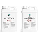 Netra Poliüretan Sıvı Plastik Reçine Birinci Kalite Kırılmaz Ürünler Için 6 kg Set ( 3 kg A Bileşeni + 3 kg B Bileşeni )