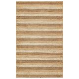 Netra S-1410 Natural Xw Farklı Örgü Dokusuna Sahip El Dokuma Naturel Jüt Hasır Halı, Natural, 120 x 180