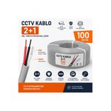 Netra Teknoloji Güvenlik Sistemleri Netra Teknoloji Kamera Kablosu 2+1 Cctv 2X0.22 100 Metre