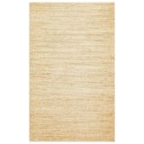 NETRA TRIPLE CREAM XW Farklı Örgü Dokusuna Sahip El Dokuma Naturel Jüt Hasır Halı, Krem, 120 x 180