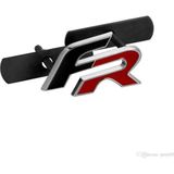 Netron Seat Leon Fr Ön Panjur Izgara 3D Metal Arma Amblem Logo Ön Siyah - Kırmızı