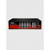 Nets Shop Nets NS1000-8TP2G2S Gigabit Poe Switch (8 Port Poe+, 2 Port 1g Uplink, 2 Fiber Sfp)