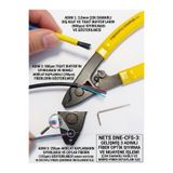 NetsShop NETS DNE-CFS-3 3 Delikli Fiber Optik Kablo Sıyırıcı Pense