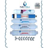 Netsu- İhlas Aura Cebilon Silver ve Tüm Kapalı Kasa Su Arıtma Cihazı Filtresi, 5 li Su Arıtma Filtre seti-